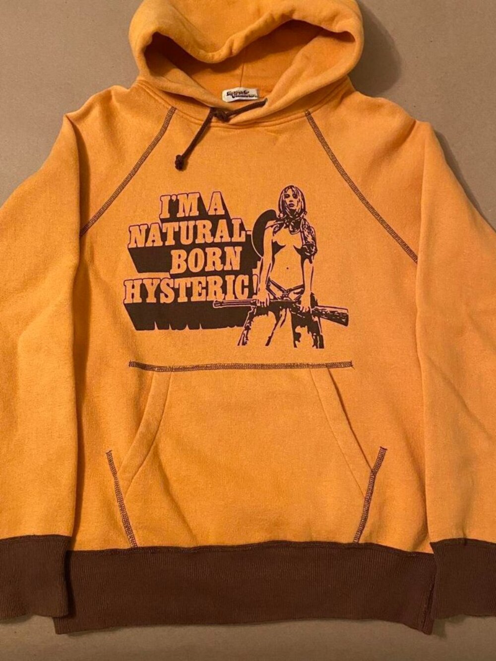 Super rare 90s vintage Hysteric Glamour "I'm a Natural Born Hysteric" hoodie